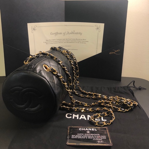 Vintage Rare Chanel Barrel Bag - Picture 2 of 2